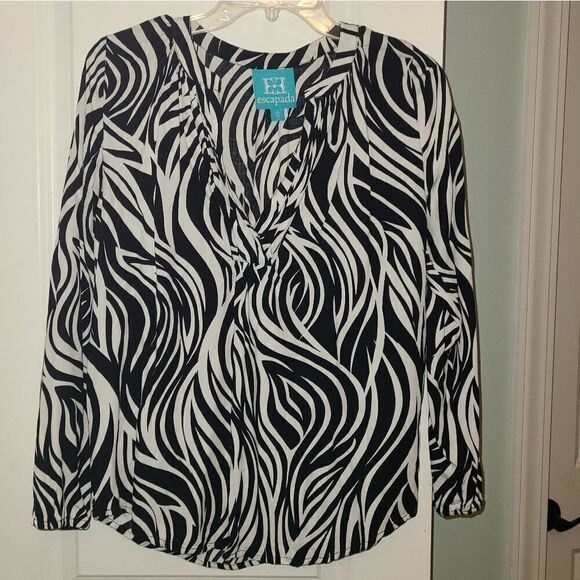 Escapada Zebra Print Blouse - Picture 3 of 9